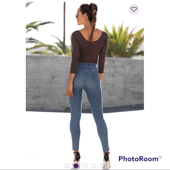 Moda International Dark Green Sweater Top. - Picture 2 of 3